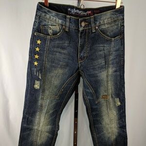 Heritage America 1776 Mens Blue Denim Jeans 30x32